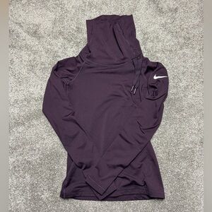 Women’s Nike Dri-Fit Turtle Neck Purple (XS)